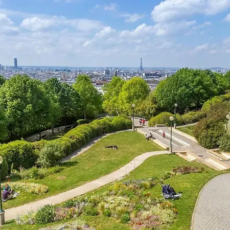 Nice 1br Flat-huge Private Terrace Garden-paris 20 * Paris