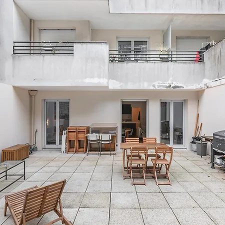 Nice 1br Flat-huge Private Terrace Garden-paris 20 *